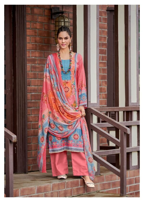 HERMITAGE CLOTHING AZA 4 PAKISTANI SALWAR SUITS CATALOGUE WITH PRICE - Image 6