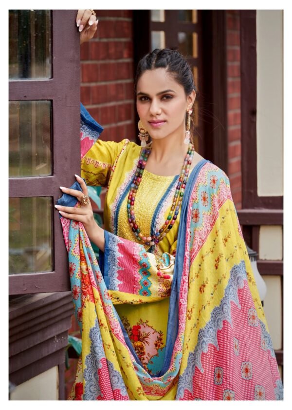 HERMITAGE CLOTHING AZA 4 PAKISTANI SALWAR SUITS CATALOGUE WITH PRICE - Image 7