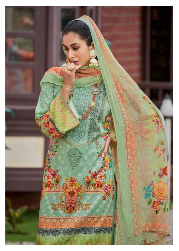 HERMITAGE CLOTHING AZA 4 PAKISTANI SALWAR SUITS CATALOGUE WITH PRICE - Image 9