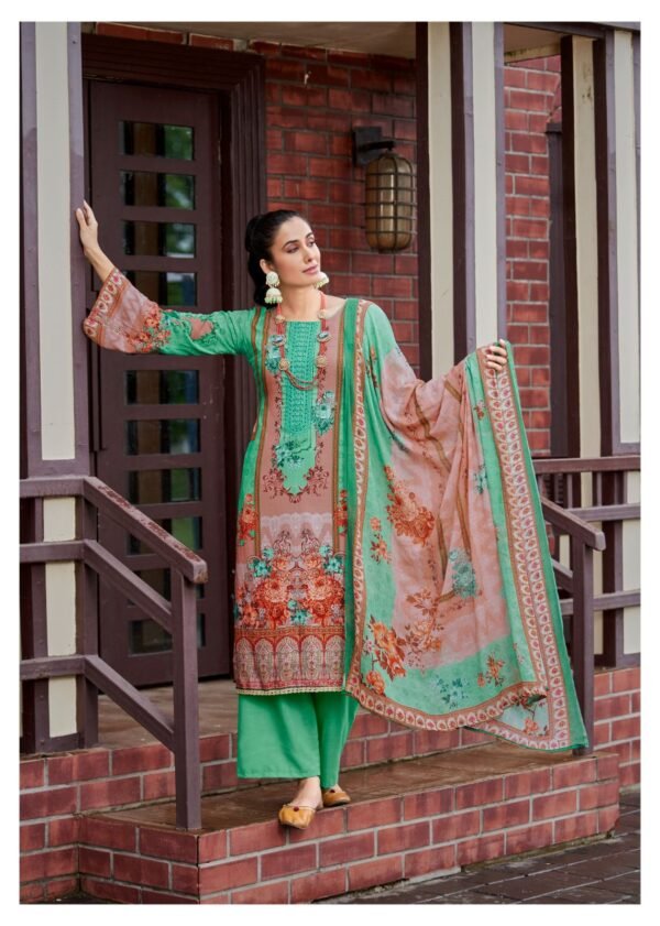 HERMITAGE CLOTHING AZA 4 PAKISTANI SALWAR SUITS CATALOGUE WITH PRICE - Image 11