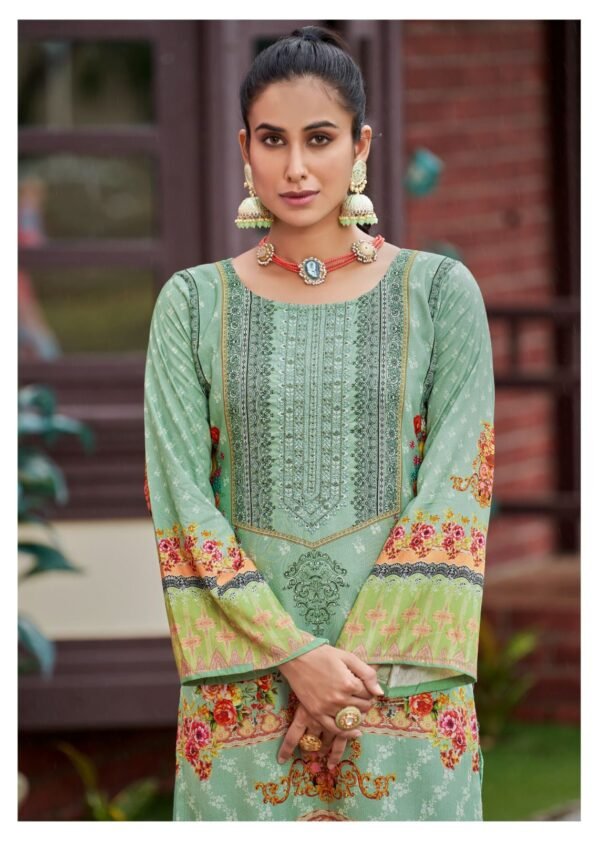 HERMITAGE CLOTHING AZA 4 PAKISTANI SALWAR SUITS CATALOGUE WITH PRICE - Image 12