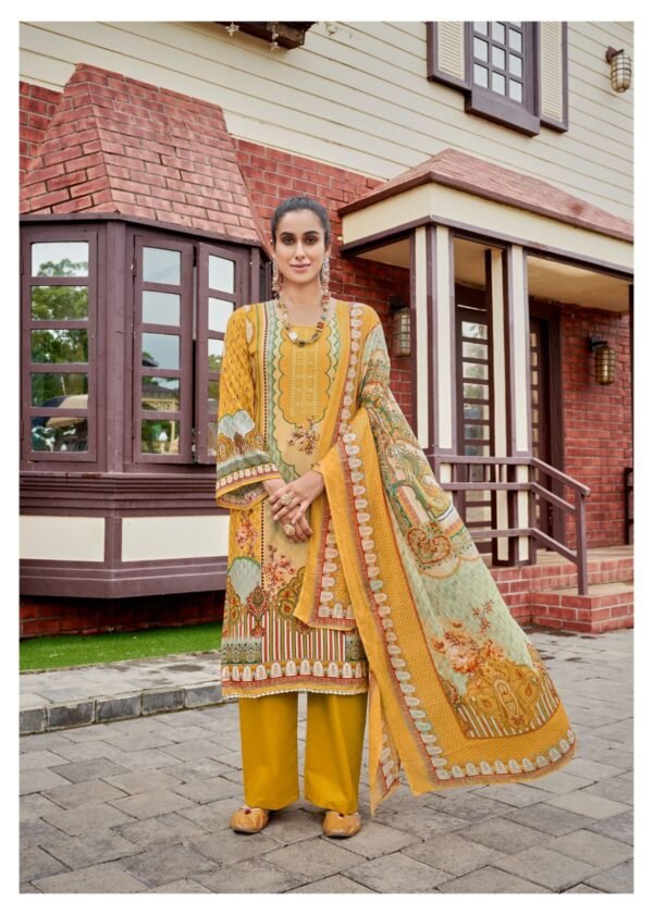 HERMITAGE CLOTHING AZA 4 PAKISTANI SALWAR SUITS CATALOGUE WITH PRICE - Image 15