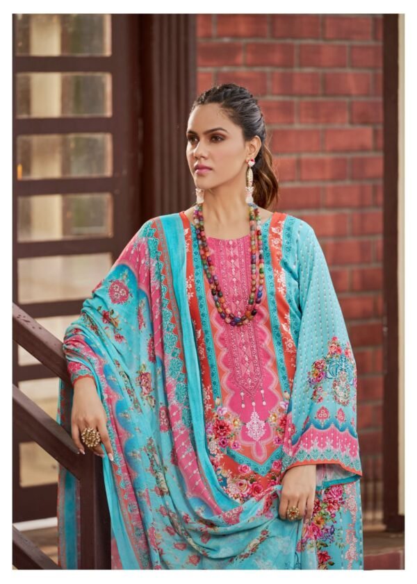 HERMITAGE CLOTHING AZA 4 PAKISTANI SALWAR SUITS CATALOGUE WITH PRICE - Image 16