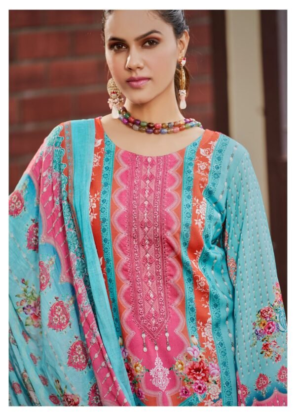 HERMITAGE CLOTHING AZA 4 PAKISTANI SALWAR SUITS CATALOGUE WITH PRICE - Image 17