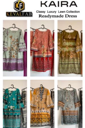 KEVAL FAB KAIRA VOL 15 HEAVY LAWN COLLECTION PAKISTANI KURTI
