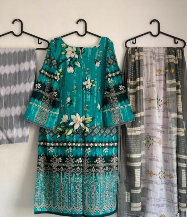 KEVAL FAB KAIRA VOL 15 HEAVY LAWN COLLECTION PAKISTANI KURTI - Image 6