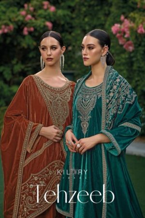 KILORY TRENDS TEHZEEB HEAVY VELVET SALWAR SUITS CATALOGUE