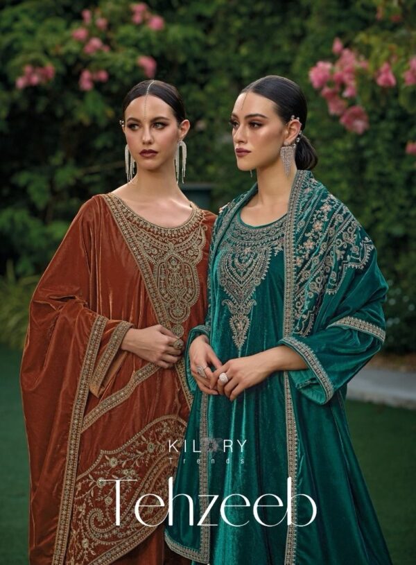 KILORY TRENDS TEHZEEB HEAVY VELVET SALWAR SUITS CATALOGUE