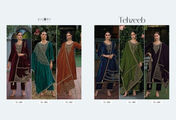 KILORY TRENDS TEHZEEB HEAVY VELVET SALWAR SUITS CATALOGUE