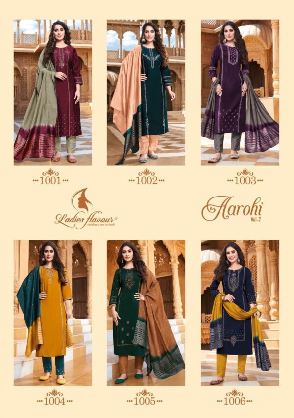 LADIES FLAVOUR AAROHI VOL 7 SALWAR SUITS ONLINE SUPPLIER