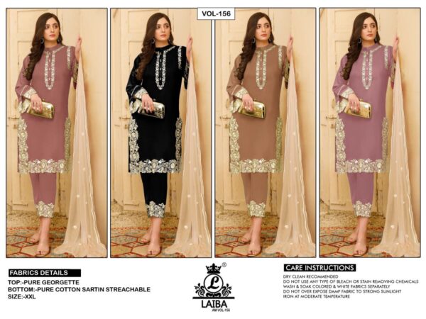 LAIBA AM VOL 156 PAKISTANI KURTI ONLINE SHOPPING