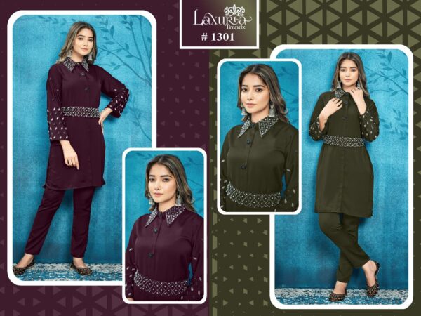 LAXURIA TRENDS 1301 READYMADE WHOLESALER PAKISTANI KURTI SURAT