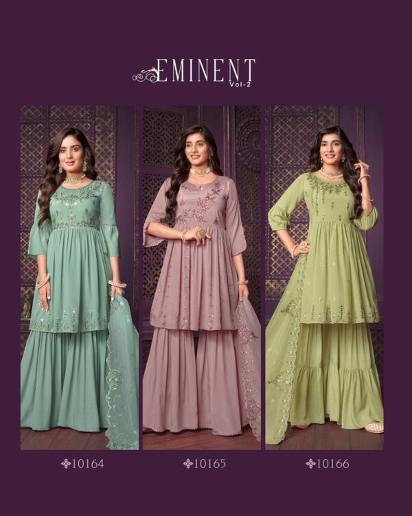 LILY & LALI 10164 TO 10166 EMINENT 2 PARTY WEAR GHARARA ONLINE