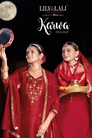 LILY & LALI KARWA KURTIS FOR KARWA CHOUTH CATALOGUE WHOLESALE