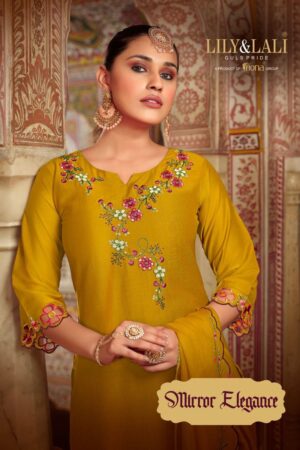 LILY & LALI MIRROR ELEGANCE HANDWORK LATEST KURTIS WHOLESALE