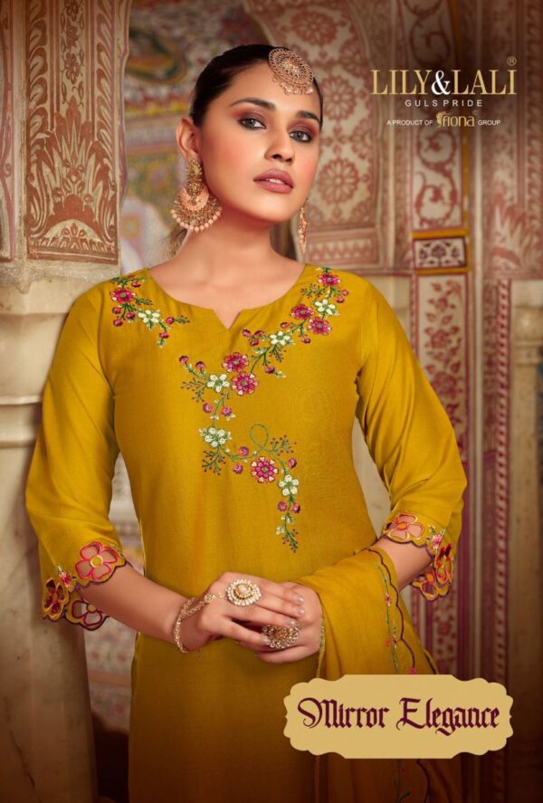 LILY & LALI MIRROR ELEGANCE HANDWORK LATEST KURTIS WHOLESALE