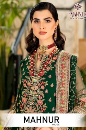 MAHNUR FASHION VOL 30 PAKISTANI SUITS WHOLESALE