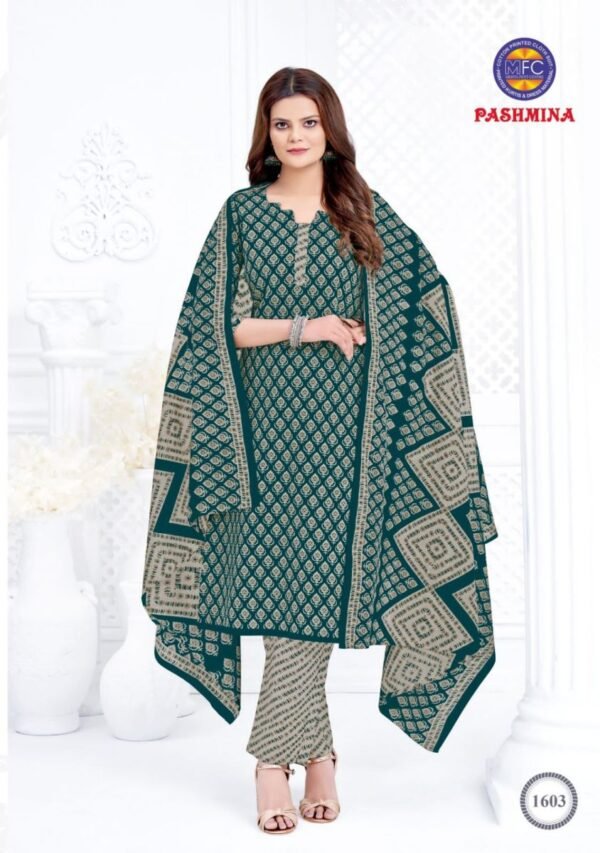 MFC PASHMINA VOL 16 COTTON SUITS WHOLESALER SURAT - Image 3