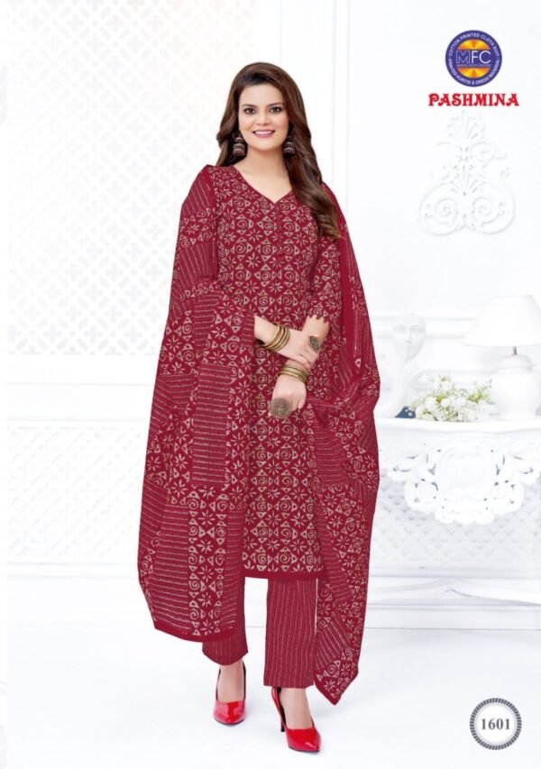 MFC PASHMINA VOL 16 COTTON SUITS WHOLESALER SURAT - Image 13