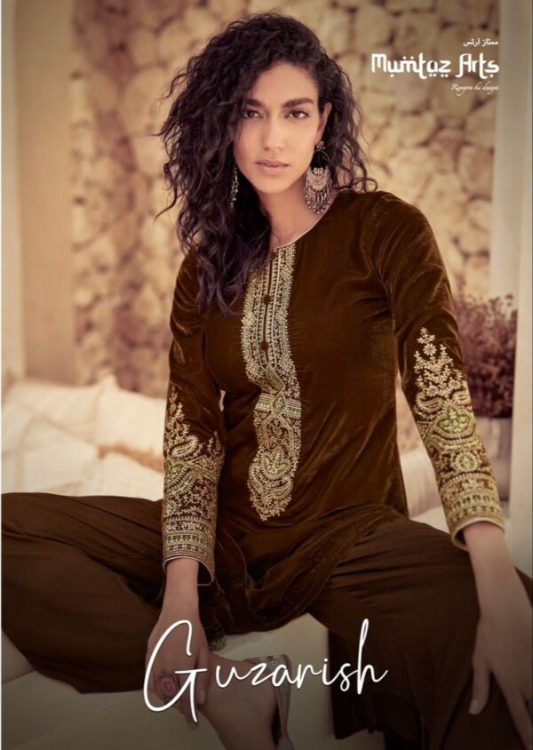 MUMTAZ ARTS GUZARISH VELVET SALWAR SUITS ONLINE