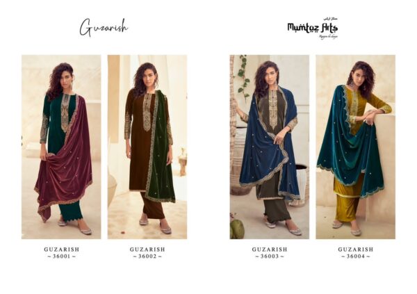 MUMTAZ ARTS GUZARISH VELVET SALWAR SUITS ONLINE