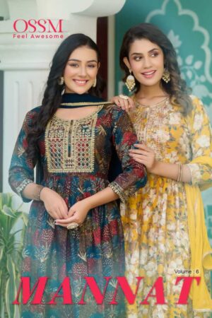 OSSM MANNAT VOL 6 READYMADE WHOLESALE KURTI IN SURAT