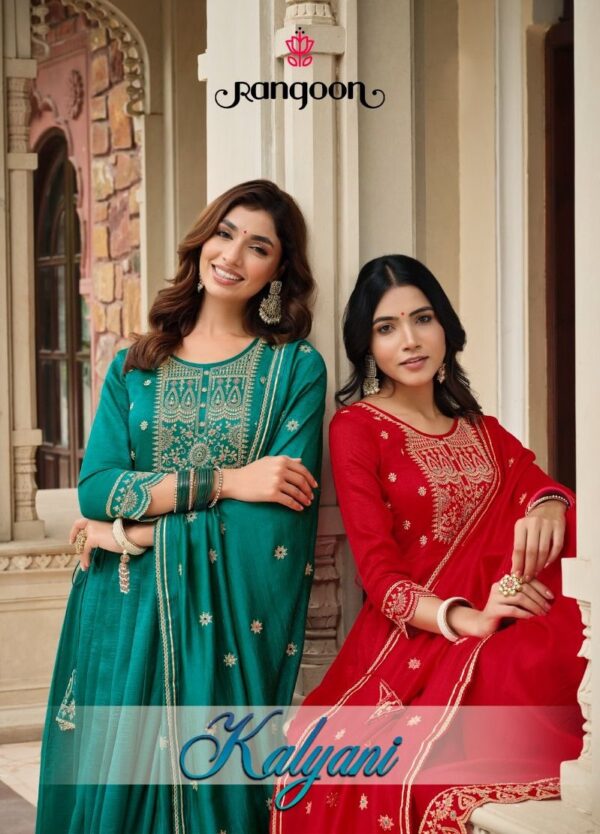 RANGOON KALYANI EMBROIDERY SUITS NEW CATALOGUE