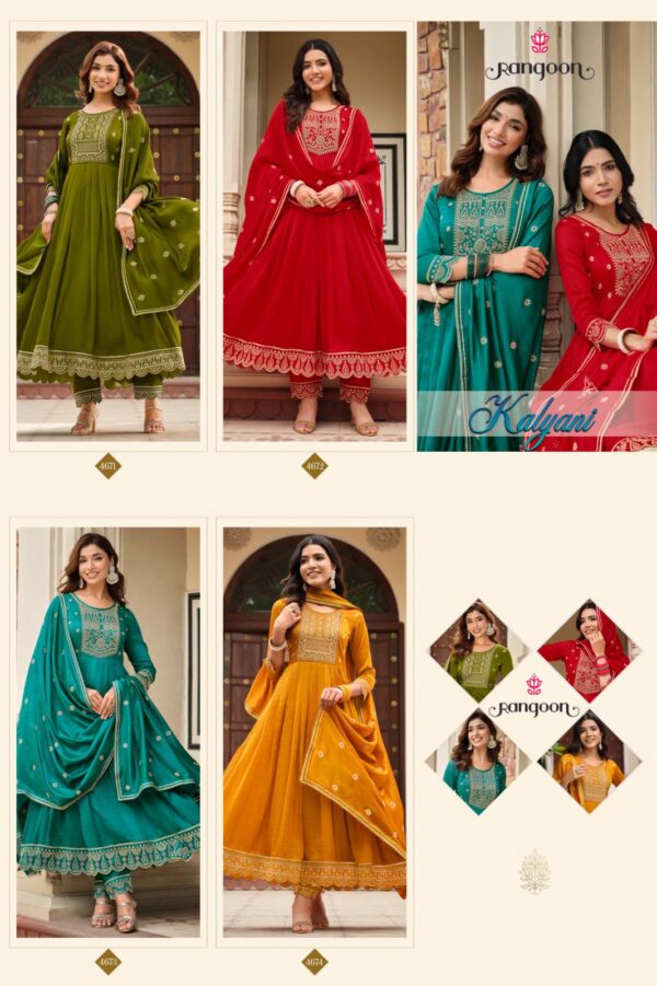 RANGOON KALYANI EMBROIDERY SUITS NEW CATALOGUE