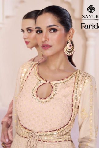 SAYURI DESIGNER 5313 TO 5315 FARIDA HEAVY SALWAR SUITS DESIGN 2023