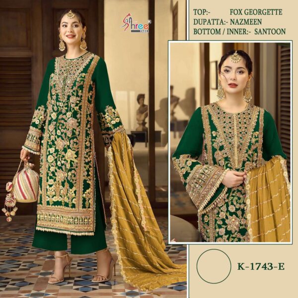 SHREE FABS 1743 SERIES WHOLESALEC PAKISTANI SUITS ONLINE SHOPPING