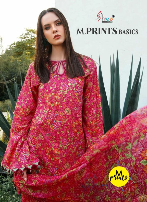 SHREE FABS 3233 TO 3238 M PRINTS BASICS PAKISTANI SUITS WHOLESALE