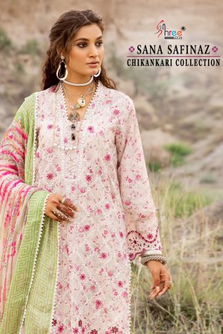 SHREE FABS SANA SAFINAZ CHIKANKRI COLLECTION PAKISTANI SUITS ONLINE