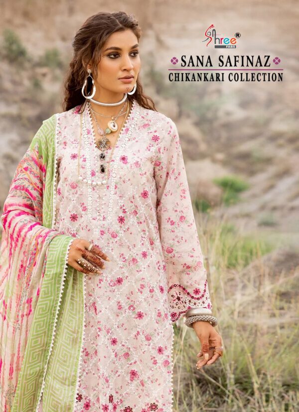 SHREE FABS SANA SAFINAZ CHIKANKRI COLLECTION PAKISTANI SUITS ONLINE