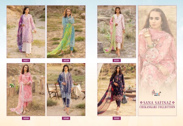 SHREE FABS SANA SAFINAZ CHIKANKRI COLLECTION PAKISTANI SUITS ONLINE