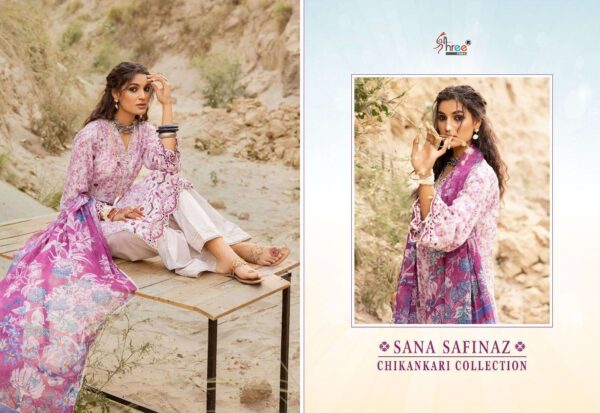 SHREE FABS SANA SAFINAZ CHIKANKRI COLLECTION PAKISTANI SUITS ONLINE