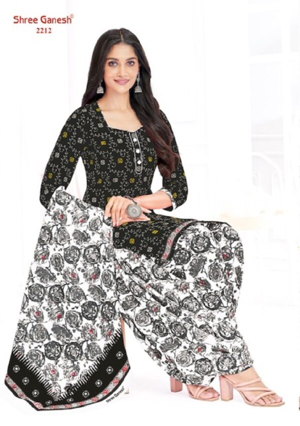 SHREE GANESH WHITE AND BLACK VOL 2 PATIYALA SALWAR SUITS ONLINE