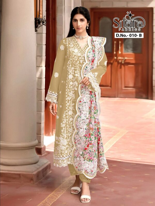 SITARA FABRICS 010 PAKISTANI SUITS ONLINE SUPPLIER