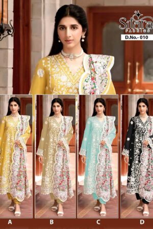 SITARA FABRICS 010 PAKISTANI SUITS ONLINE SUPPLIER