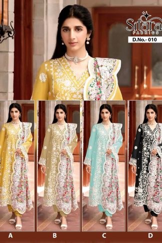 SITARA FABRICS 010 PAKISTANI SUITS ONLINE SUPPLIER