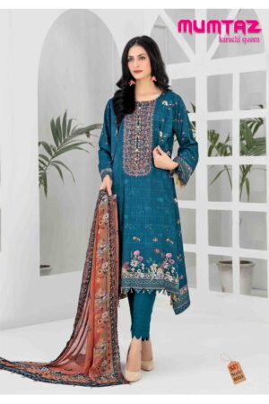 MUMTAZ ARTS KARACHI QUEEN WHOLESALE COTTON PRINTED SUITS CATALOGUE