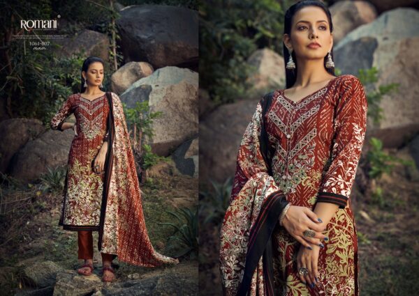 ROMANI 1061 MARIA B PASHMINA PAKISTANI SALWAR SUIT ONLINE