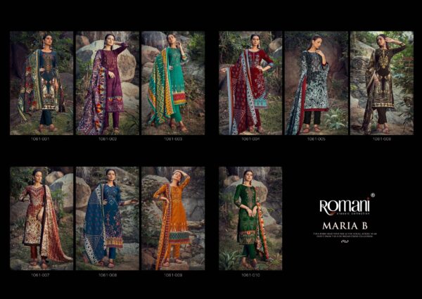 ROMANI 1061 MARIA B PASHMINA PAKISTANI SALWAR SUIT ONLINE