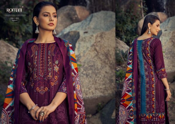 ROMANI 1061 MARIA B PASHMINA PAKISTANI SALWAR SUIT ONLINE