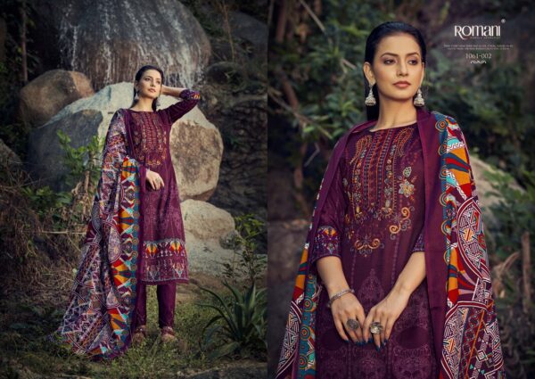 ROMANI 1061 MARIA B PASHMINA PAKISTANI SALWAR SUIT ONLINE