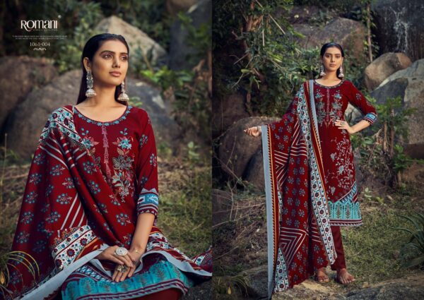 ROMANI 1061 MARIA B PASHMINA PAKISTANI SALWAR SUIT ONLINE