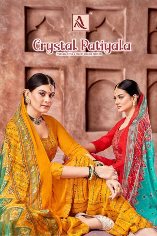 ALOK SUITS CRYSTAL PATIYALA WHOLESALE SALAWAR KAMEEZ ONLINE