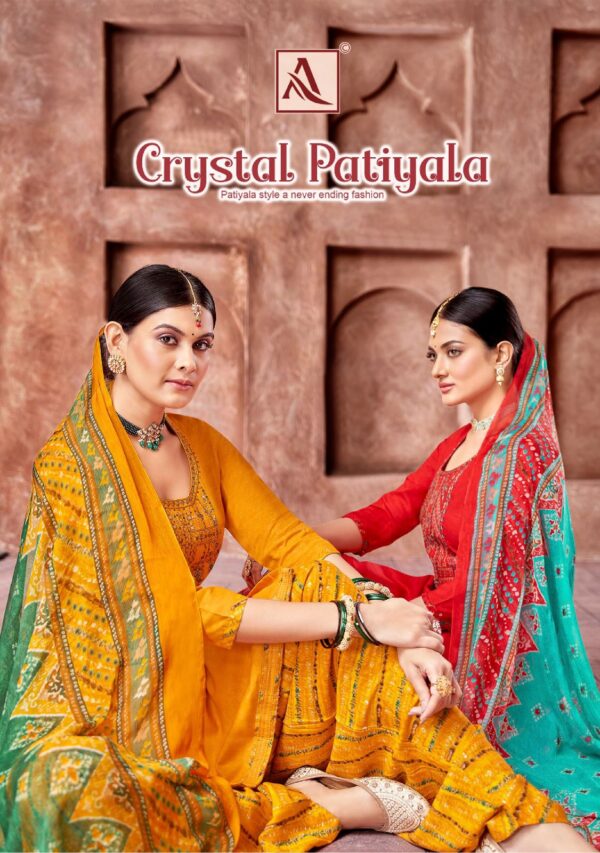 ALOK SUITS CRYSTAL PATIYALA WHOLESALE SALAWAR KAMEEZ ONLINE