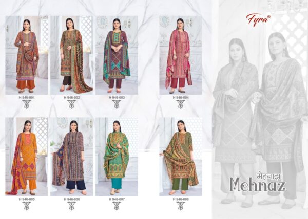 ALOK SUITS FYRA DESIGNING HUB MEHNAZ CATALOGUE SUITS DESING