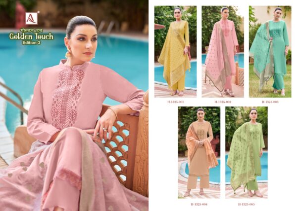 ALOK SUITS GOLDEN TOUCH EDITION 3 WHOLESALE CATALOGUE SUITS