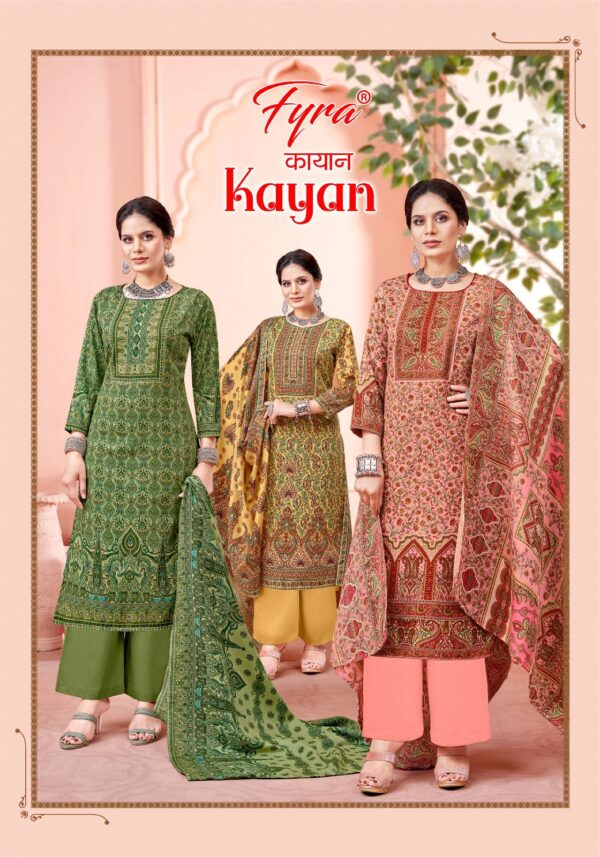 ALOK SUITS KAYAN PASHMINA DIGITAL KARACHI SUITS CATALOGUE